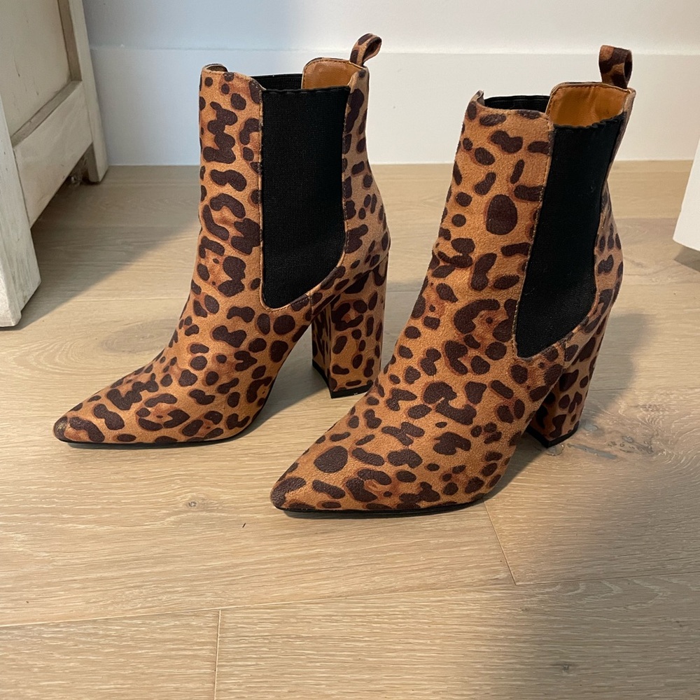 Forever 21 cheetah booties